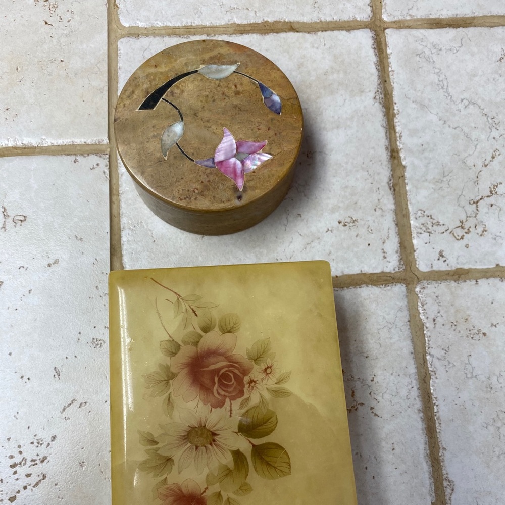 Two trinket/jewelry boxes